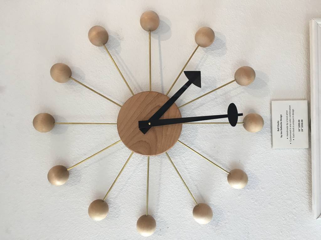 Custom Ball Clock - 16" Diameter - Just Fabulous Palm Springs