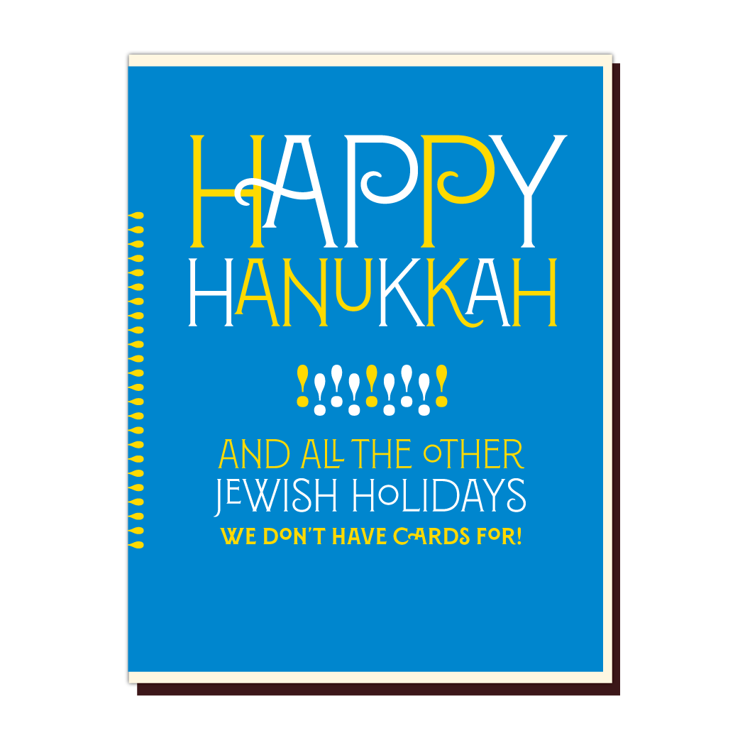 All The Jewish Holidays Holiday Card