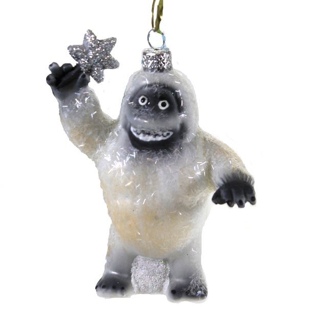 Retro Rudolph Characters Glass Ornament - Bumble