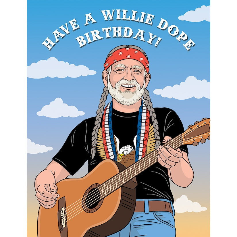 Card: Willie Nelson Dope Birthday Card - Just Fabulous Palm Springs