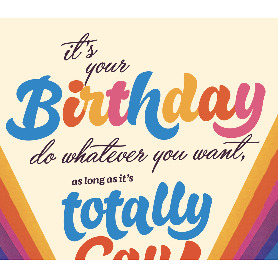 Totally Gay 80's Birthday Card