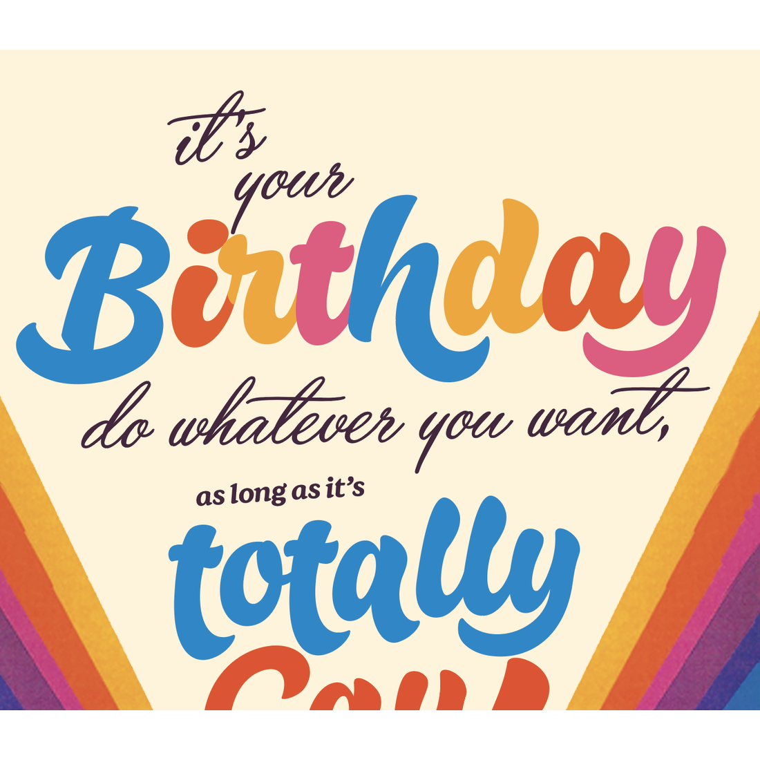 Totally Gay 80's Birthday Card - Just Fabulous Palm Springs