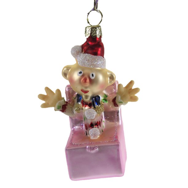 Retro Rudolph Characters Glass Ornament - Charlie