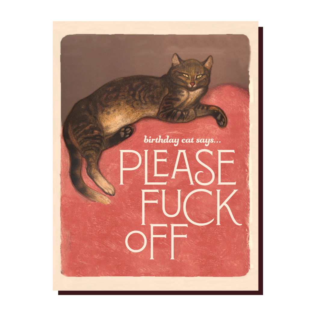 Birthday Cat Birthday Card - Just Fabulous Palm Springs