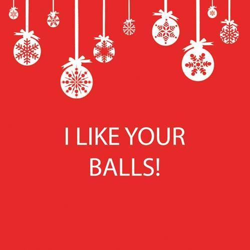 I Like your Balls Beverage Napkin - Just Fabulous Palm Springs