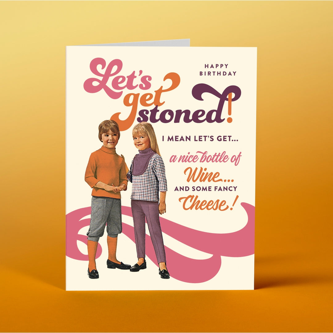 Fancy Cheese Birthday Card