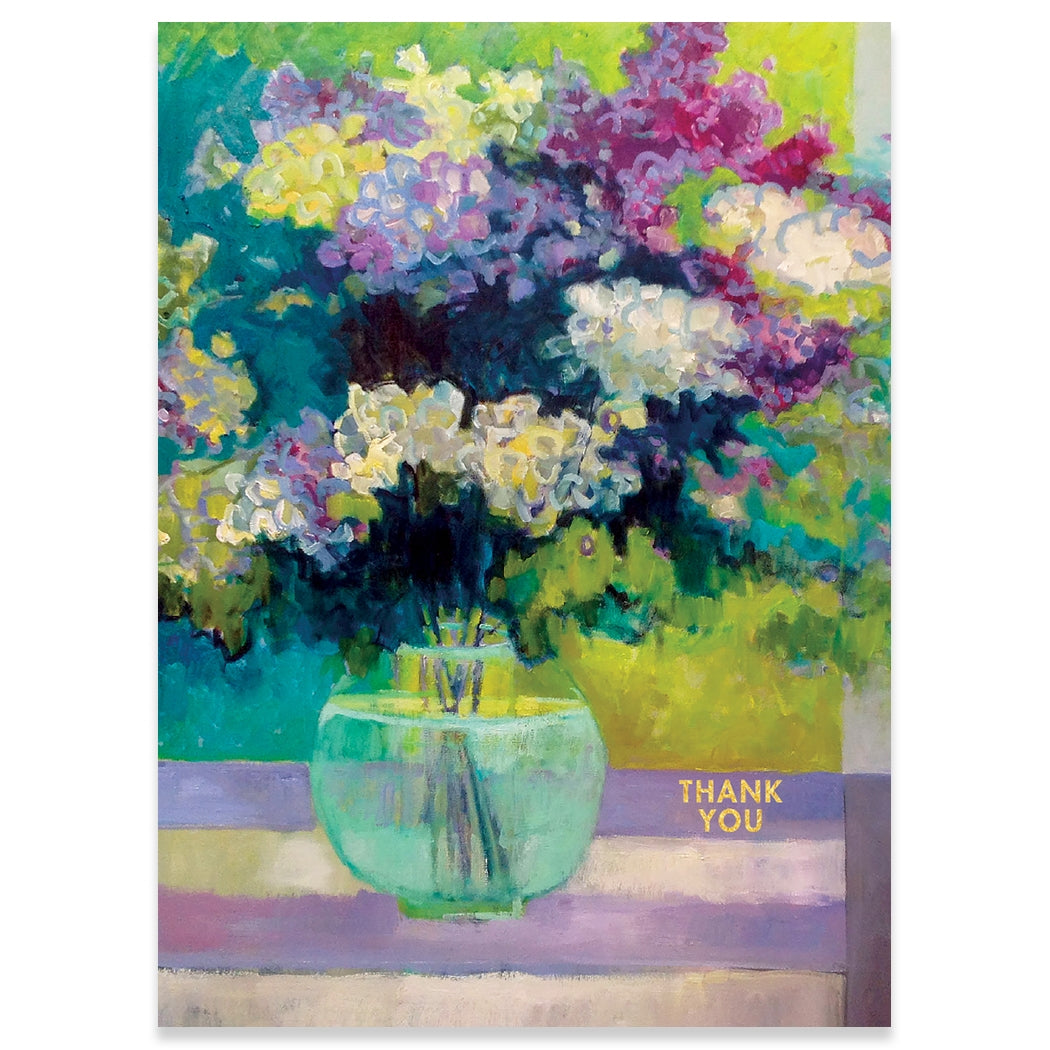 Lilac Time Thank You Greeting Card