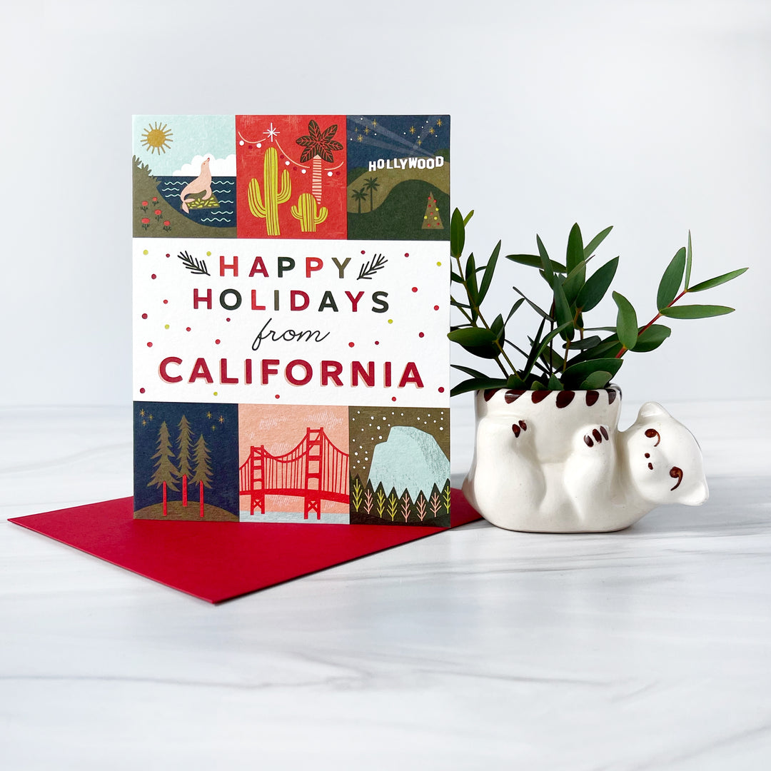 California Grid Holiday Boxed Cards