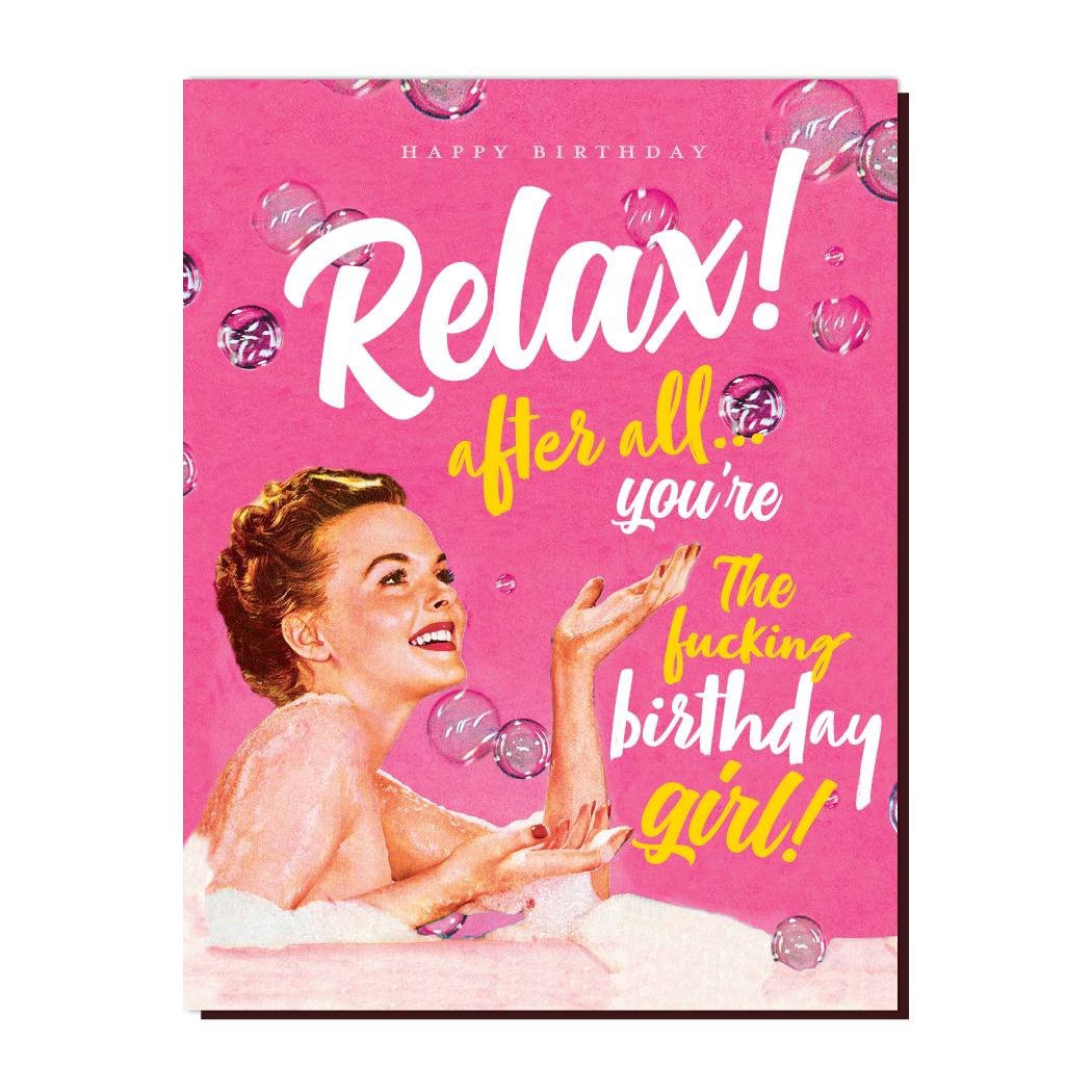 Relax Birthday Card - Just Fabulous Palm Springs