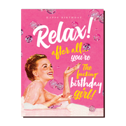 Relax Birthday Card - Just Fabulous Palm Springs