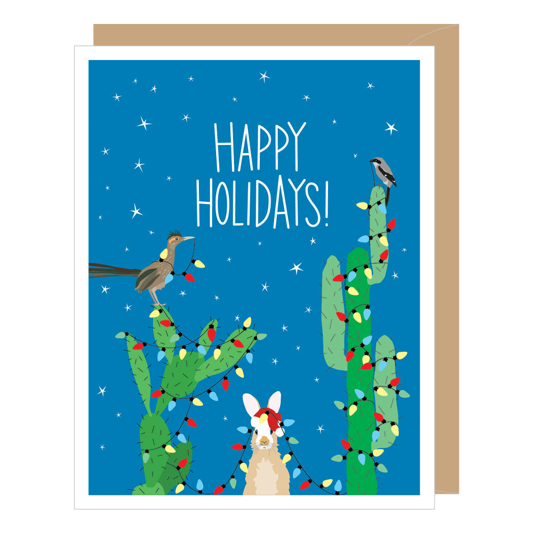 Desert Cactus Holiday Card