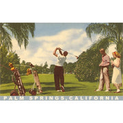 Golfing At Palm Springs Blank Greeting Card - Just Fabulous Palm Springs