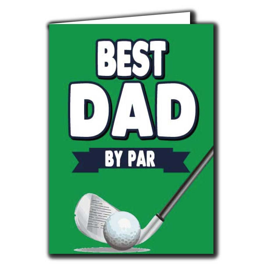 Best Dad By Par Greeting Card