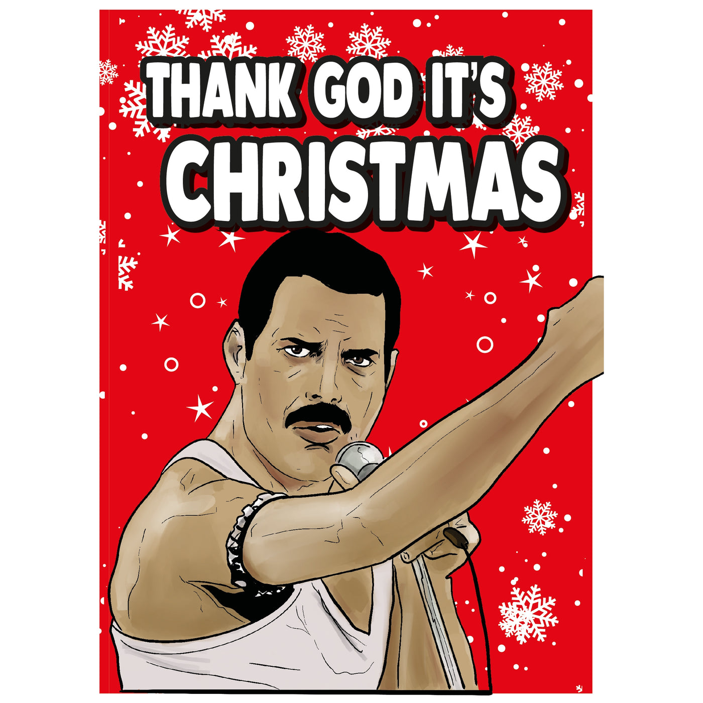 Freddie Mercury Christmas Card