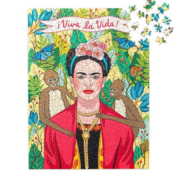 Jigsaw Puzzle: Viva La Vida Frida Kahlo Puzzle