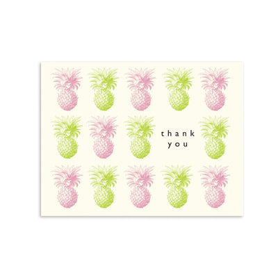 Thank You Pineapple Box of 8 greeting card
