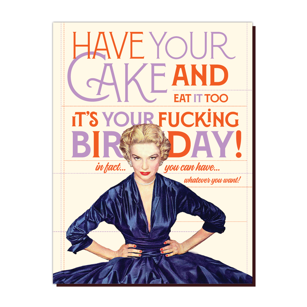 Eat Your Cake Birthday Card