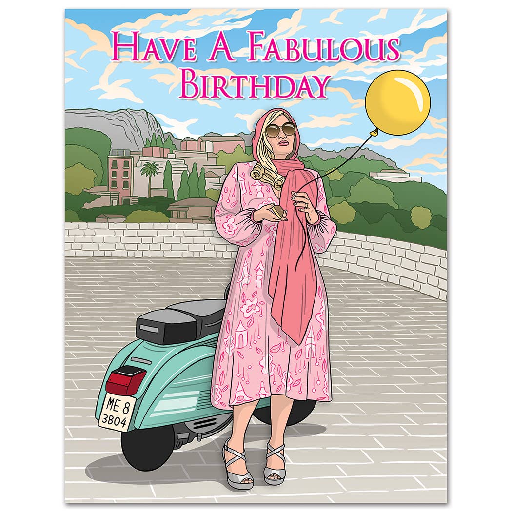 Card: Jennifer Coolidge Fabulous Birthday Card - Just Fabulous Palm Springs