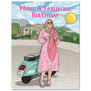 Card: Jennifer Coolidge Fabulous Birthday Card - Just Fabulous Palm Springs