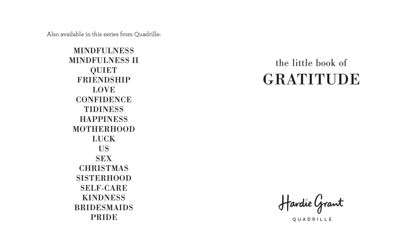 The Little Book Of Gratitude