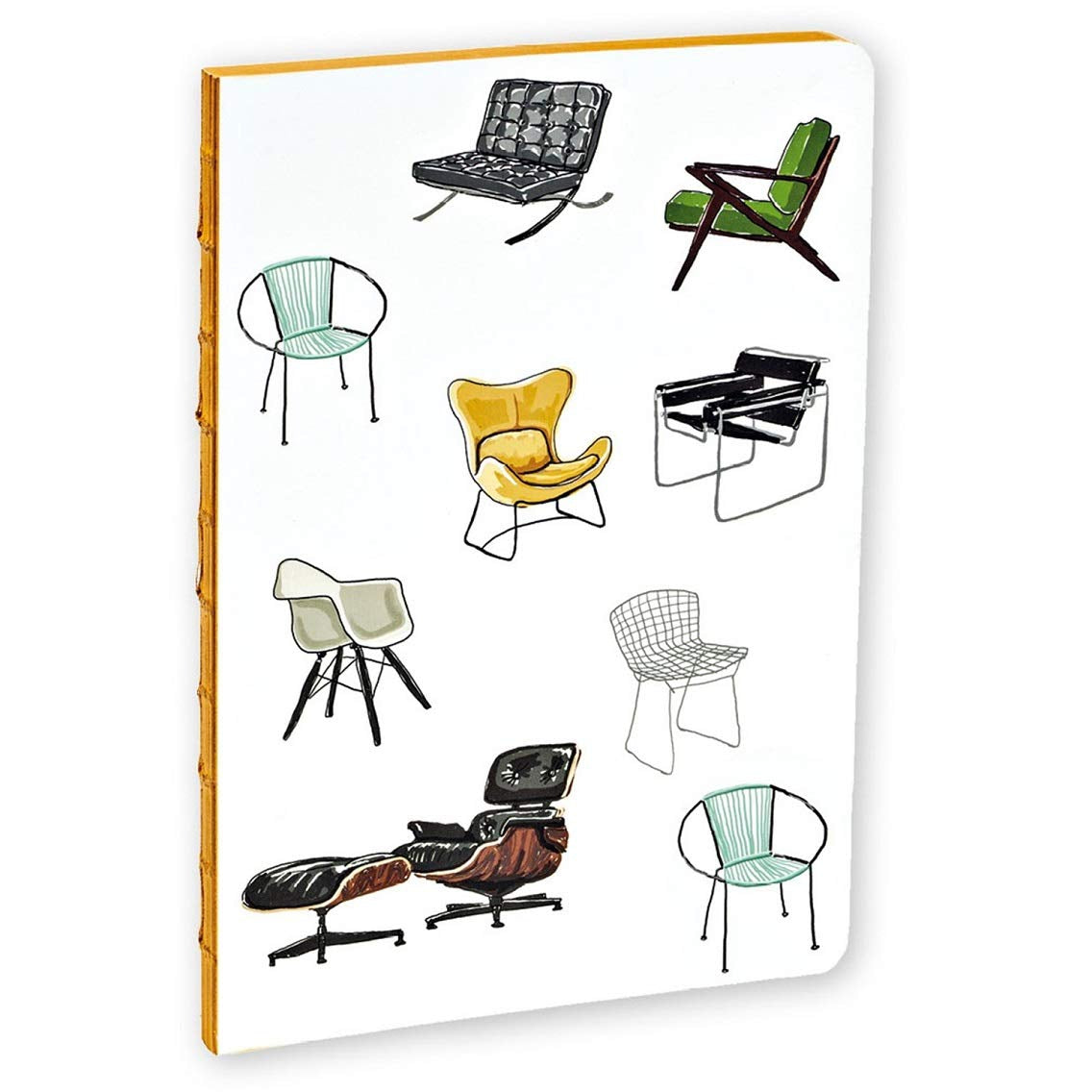 Mid-Century Modern Chairs Notebook