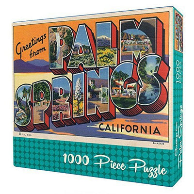 Greetings from Palm Springs Retro Jigsaw Puzzle - Just Fabulous Palm Springs