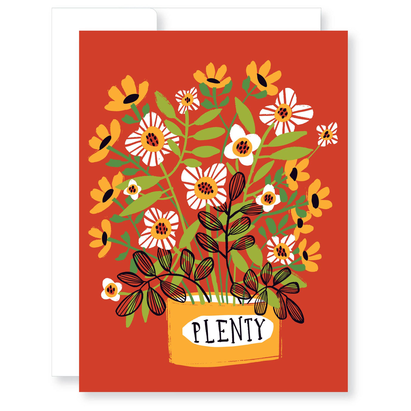 Autumn Flowers Thanksgiving Holiday Card