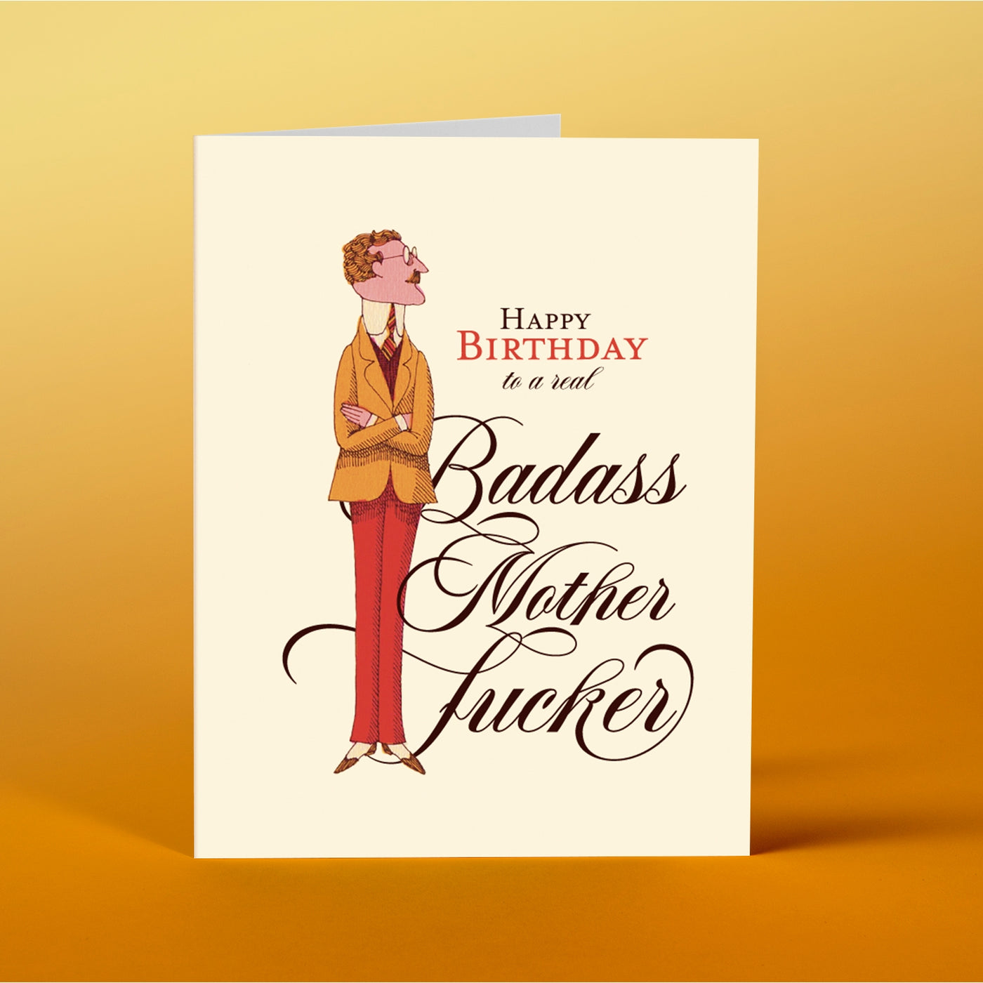 Badass Guy Birthday Card