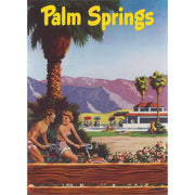 Vintage Palm Springs Tandem Bike Greeting Card - Just Fabulous Palm Springs
