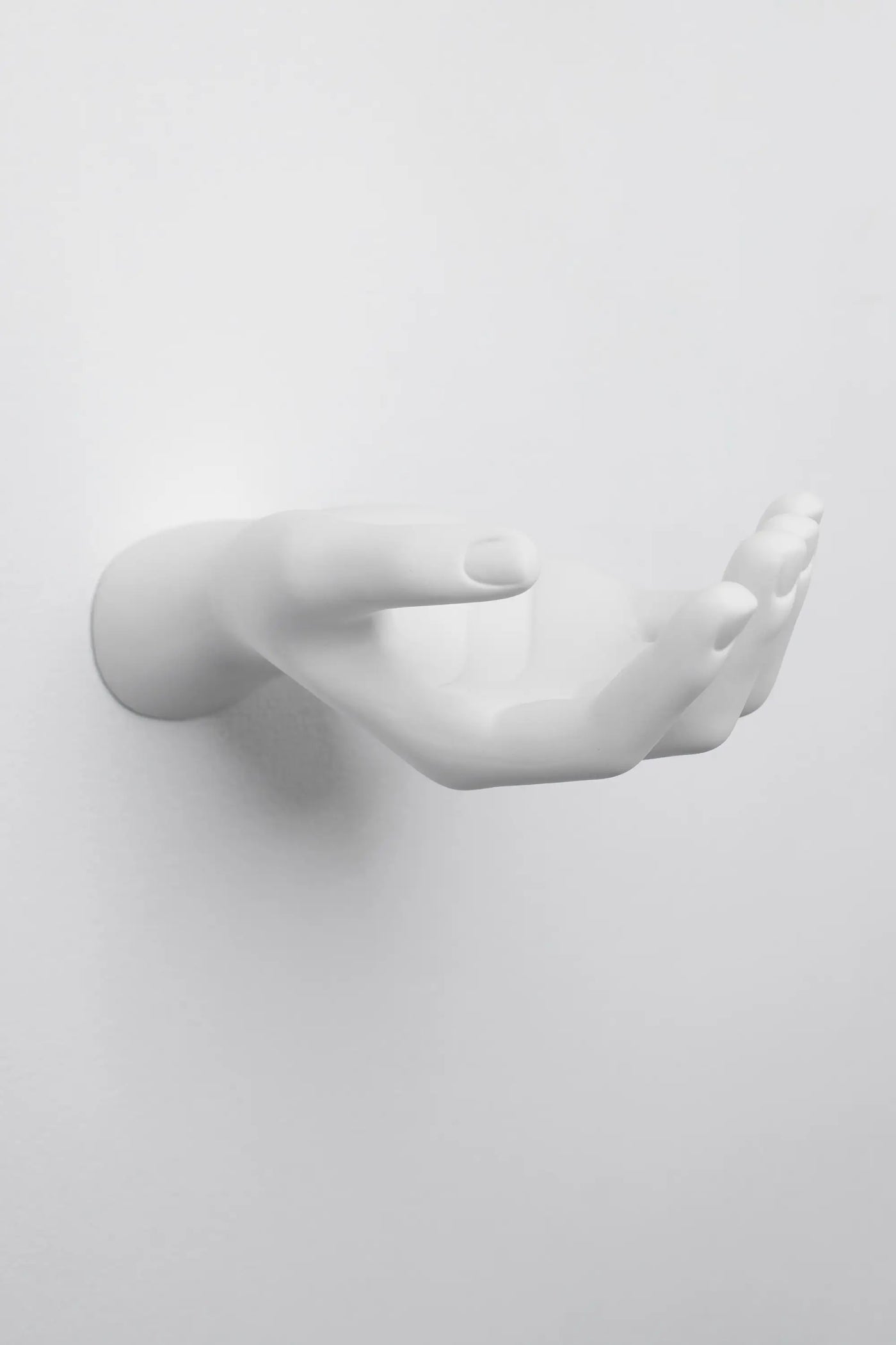 Wall Mount: White Hand Out