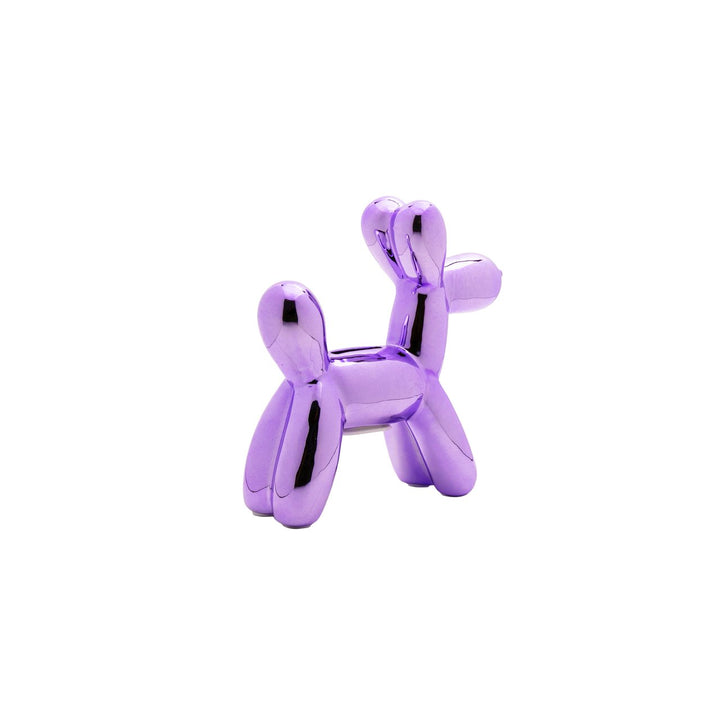 Ceramic Dog Bank  - Lavender 12"
