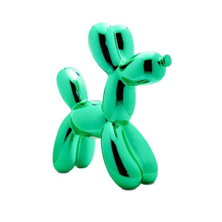 Ceramic Dog Bank  - Teal 12"