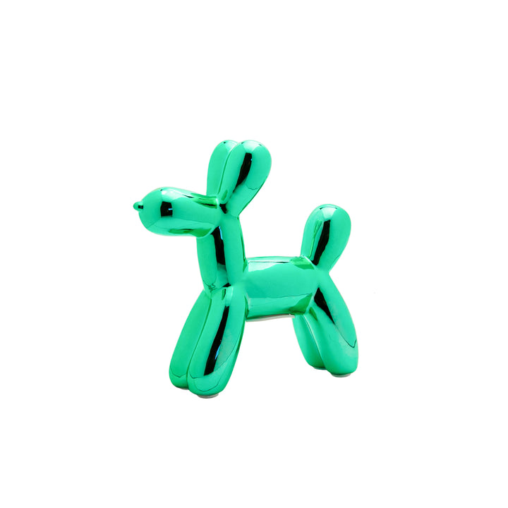 Mini Ceramic Dog Bank - Teal 7.5"