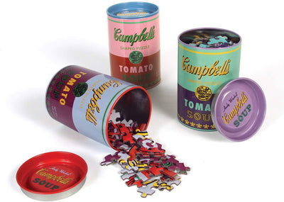 Andy Warhol: Soup Cans Set of 3 Shaped Puzzles