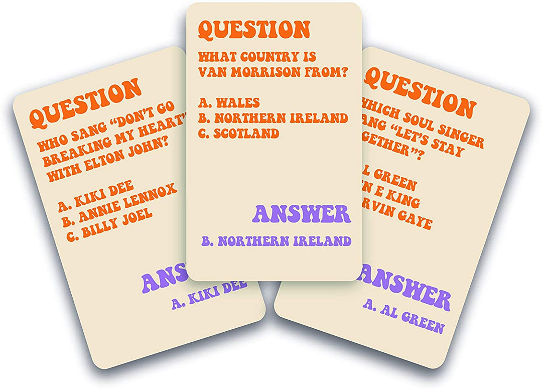 Groovy 70s Trivia Cards