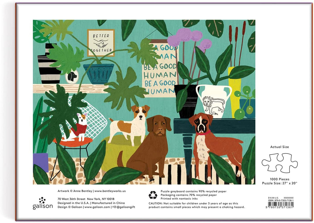 Better Together Dogs 1000 Piece Jigsaw Puzzle - Just Fabulous Palm Springs