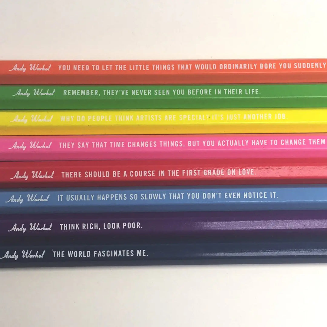 Andy Warhol: Set of 8 Colored Pencils