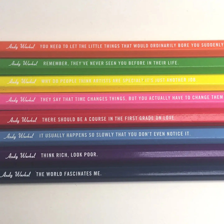 Andy Warhol: Set of 8 Colored Pencils