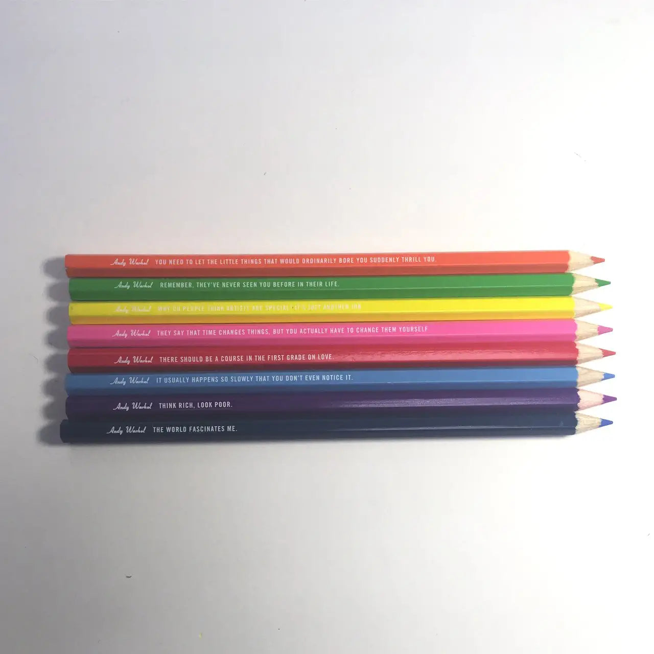 Andy Warhol: Set of 8 Colored Pencils - Just Fabulous Palm Springs