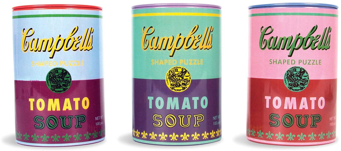 Andy Warhol: Soup Cans Set of 3 Shaped Puzzles