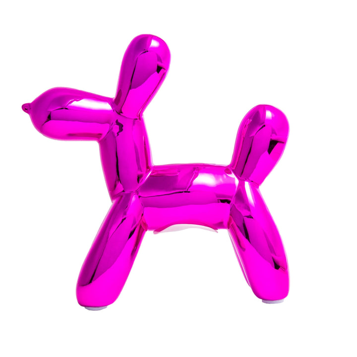 Mini Ceramic Dog Bank - Hot Pink 7.5"