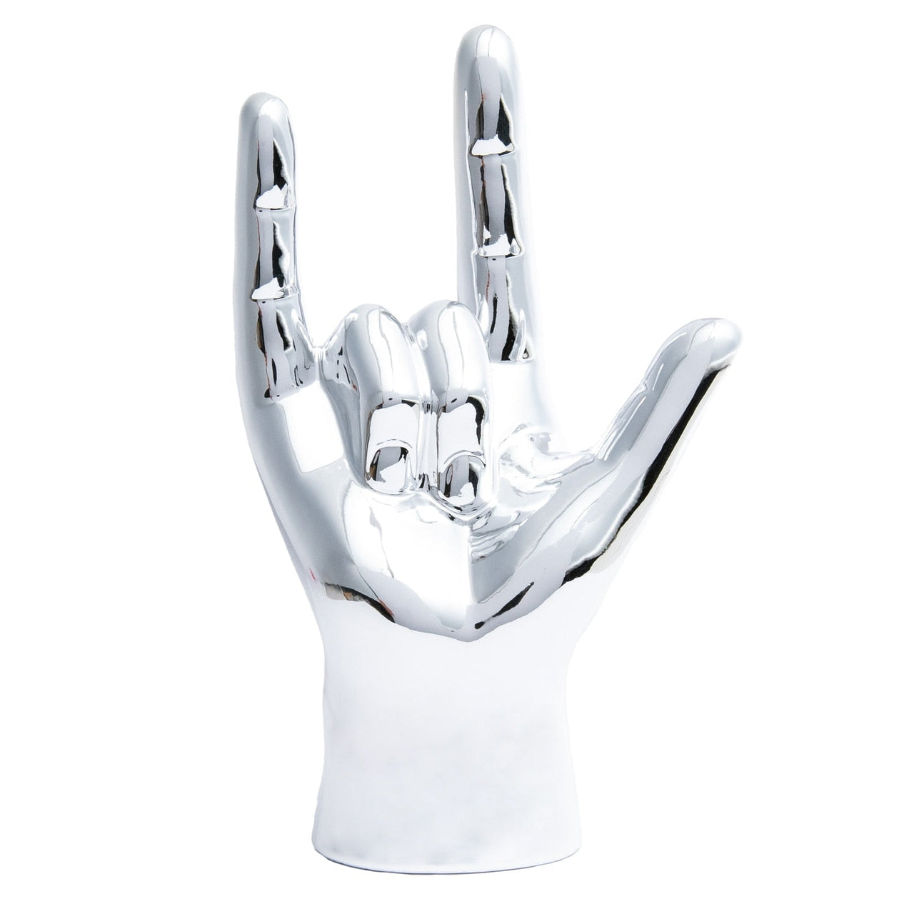 Silver "I Love You" Hand Tabletop - Just Fabulous Palm Springs
