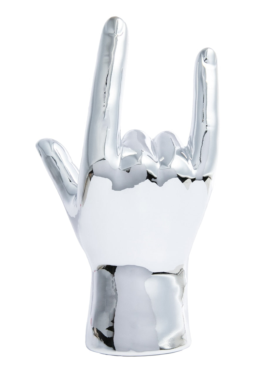 Silver "I Love You" Hand Tabletop