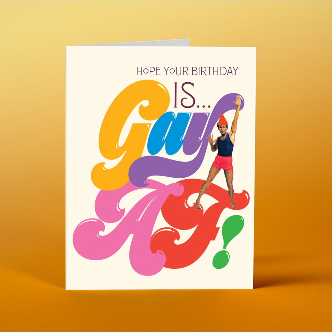 Gay AF Birthday Card