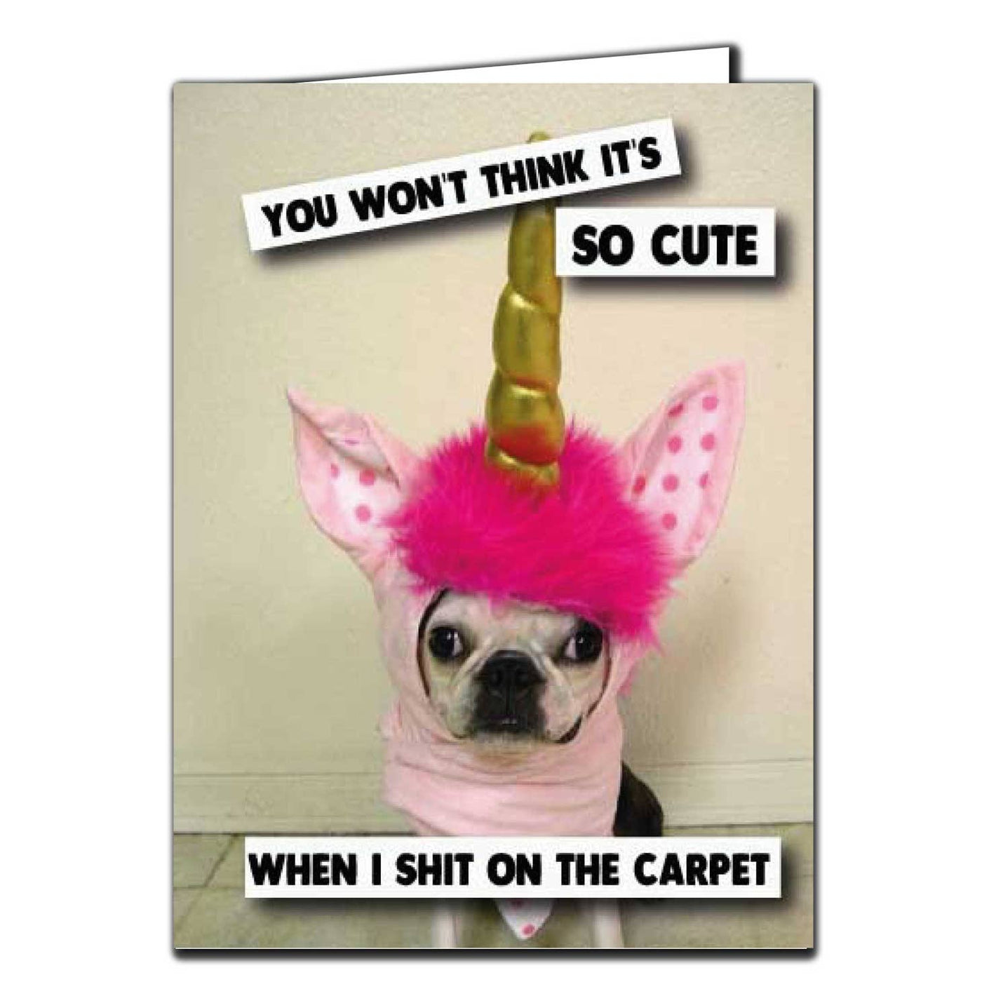 You Won't Think It's So Cute Pet Greeting Card