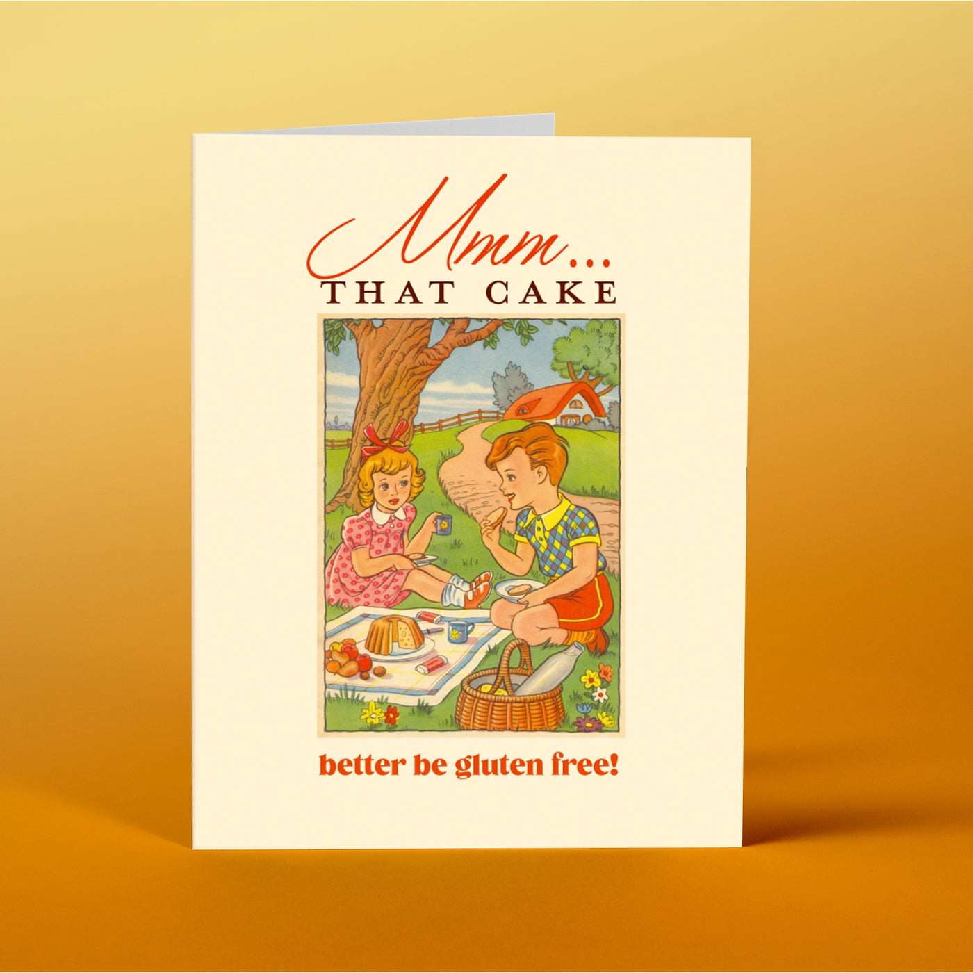 Gluten Birthday Card