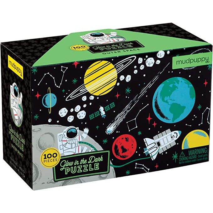 Outer Space Glow-in-the-Dark Puzzle, 100 Pieces