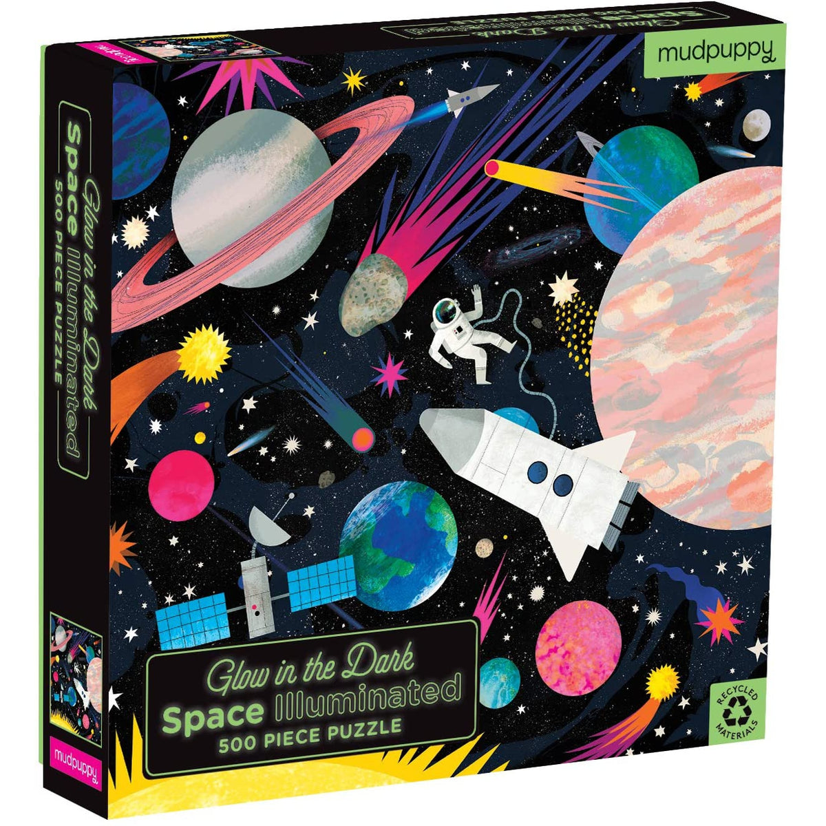 Space Glow In The Dark - 500 Piece Puzzle - Just Fabulous Palm Springs