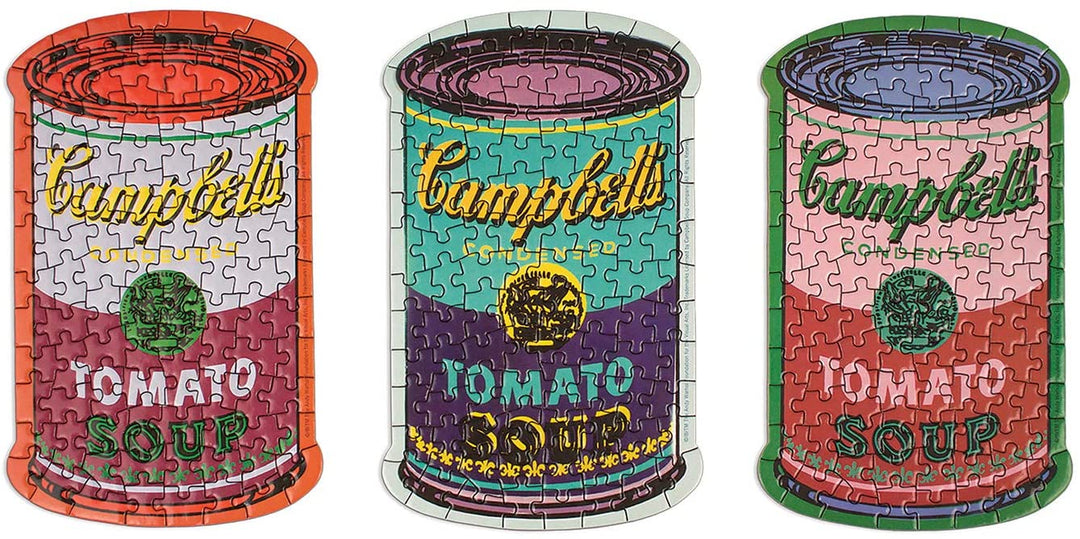 Andy Warhol: Soup Cans Set of 3 Shaped Puzzles