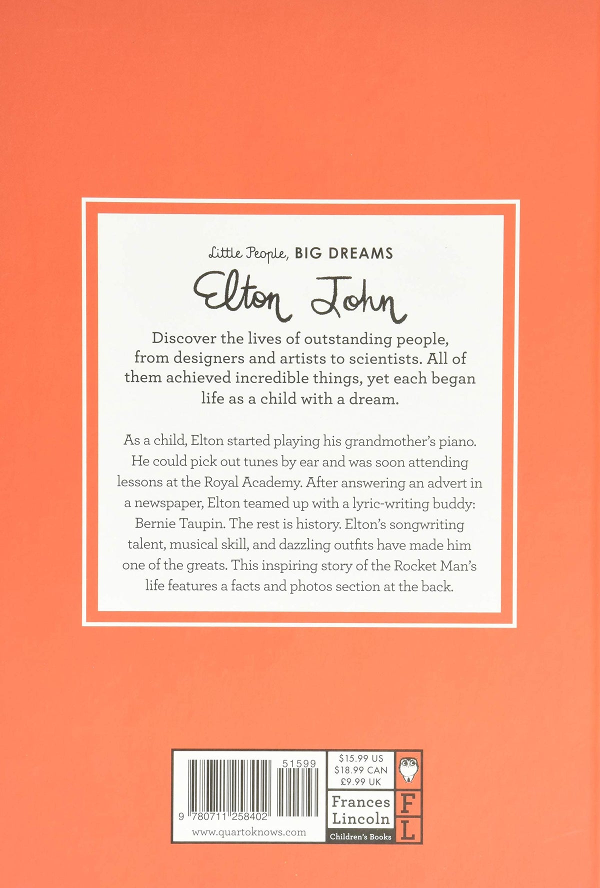 Little People, BIG DREAMS: Elton John - Just Fabulous Palm Springs